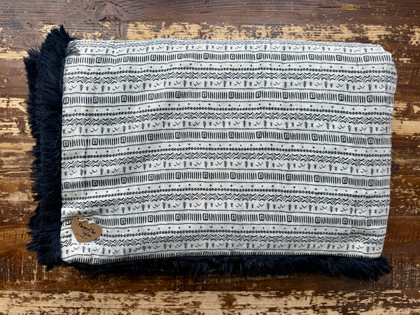 Toddler Mudcloth Embrace and Fur Blanket