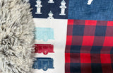 Toddler Firefighters Minky Fur Blanket