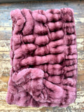 Baby Maroon Enzo Minky Fur Blanket