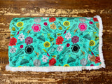 Baby Floral Minky Fur Blanket