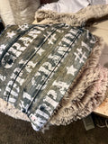 Adult #1 Grandpa Minky Fur Blanket