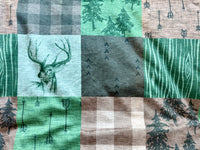 Adult Rustic Wilderness Minky Fur Blanket