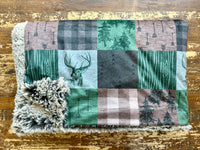 Adult Rustic Wilderness Minky Fur Blanket