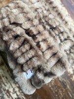 Mini Baby Mocha Enzo Fur Blanket