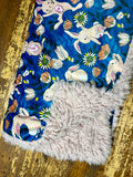 Toddler Rabbits Minky Fur Blanket