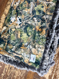 Toddler Dark Mossy Oak Minky Fur Blanket