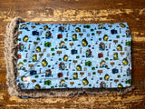 Adult Ice Fishing Minky Fur Blanket