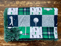 Adult Golf Minky Fur Blanket