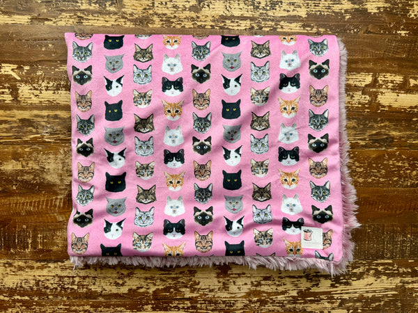 Mini Baby Purrfect Snuggle Minky Fur Blanket
