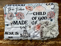 Adult Faith Minky Fur Blanket