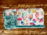 Toddler Ice Cream Treats Minky Fur Blanket