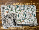 Adult Hunting Minky Fur Blanket