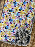 Toddler Winnie the Pooh Minky Fur Blanket