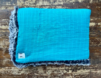 Toddler Teal Embrace and Fur Blanket