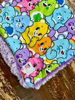 Carebears Minky Fur Car seat Blanket