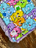 Carebears Minky Fur Car seat Blanket