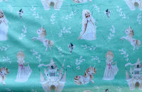 Toddler Teal Princess Minky Fur Blanket