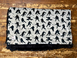 Adult Tan Hockey Minky Fur Blanket