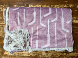 Adult Pink Hockey Sticks Minky Fur Blanket