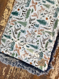 Toddler Hunting Minky Fur Blanket