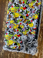 Adult Looney Tunes Minky Fur Blanket