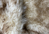 Adult Tan Teddy Bear Fur Minky Blanket