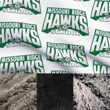 Travel Missouri Ridge Hawks Elementary Minky Fur Blanket