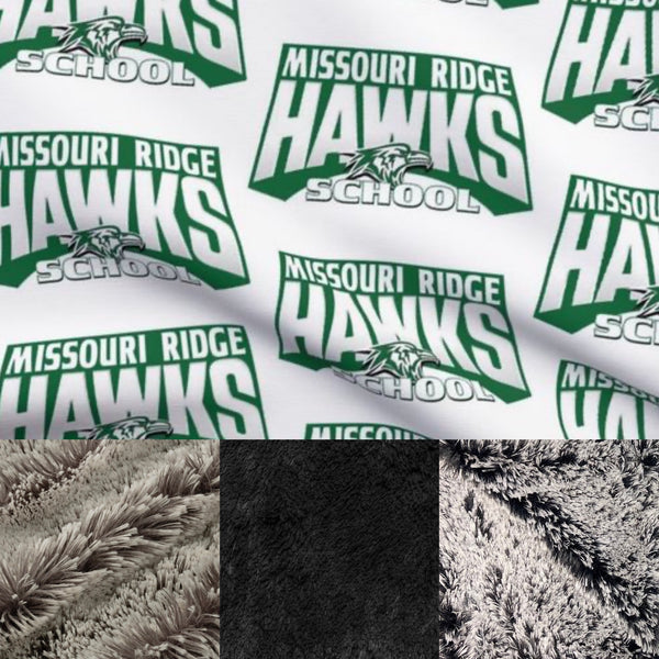 Adult Missouri Ridge Hawks Elementary Minky Fur Blanket