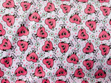 Adult Smile Hearts Minky Fur Blanket