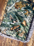 Adult Camouflage Minky Fur Blanket