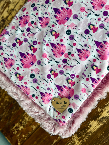 Toddler Princess Minky Fur Blanket