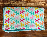 Adult Balloon Pup Party Minky Fur Blanket