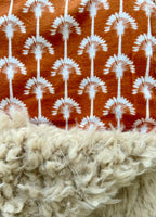 Adult Floral Flannel Fur Blanket