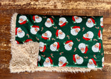 Adult Vintage Santa Minky Fur Blanket