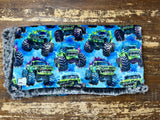 Toddler Monster Truck Minky Fur Blanket