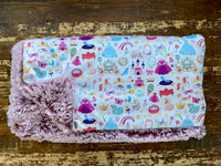 Toddler Princess Minky Fur Blanket