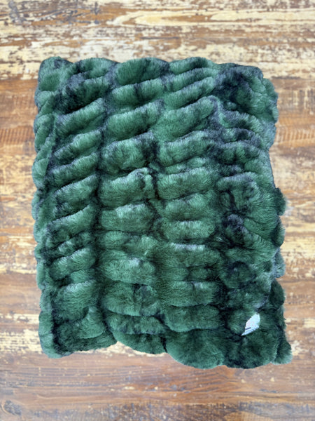 Mini Baby Green Enzo Minky Fur Blanket