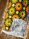 Toddler Vintage Floral Minky Fur Blanket