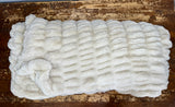 Adult Enzo Ivory Minky on Minky Blanket