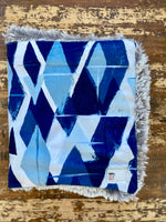 Blue Minky Fur Car seat Blanket