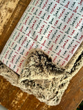 Adult Santa Letter Minky Fur Blanket
