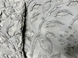 Adult Minky on Minky Silver Leaf Fur Blanket