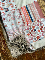 Baby Retro Minky Fur Blanket