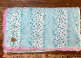 Adult Teal Fawn Minky Fur Blanket