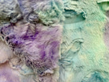 Adult Purple and Teal Butterfly Minky on Minky Blanket