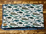 Baby Whales Minky Fur Blanket