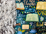 Adult Book Lover Minky Fur Blanket