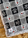 Dog Flannel Fur Car Seat Blanket