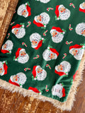 Adult Vintage Santa Minky Fur Blanket