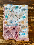Mini Baby Rainbow Minky Fur Blanket